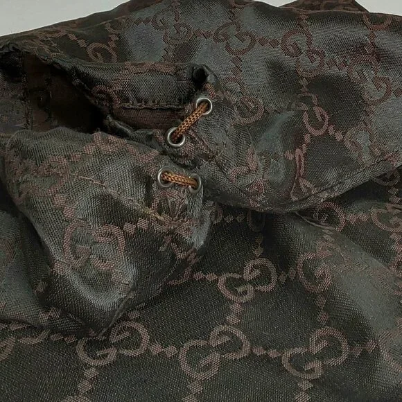 'GUCCI' DRAWSTRING 'GG' MONOGRAM DUST BAG - Picture 4 of 10
